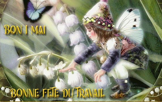 Gif animé bonne fête du travail